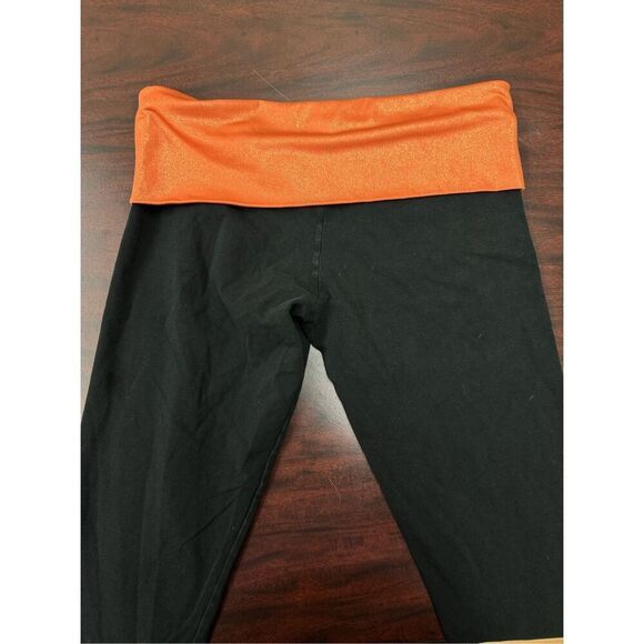 PINK Victoria’s Secret Virginia Tech Foldover Black Yoga Size Medium - Picture 4 of 8